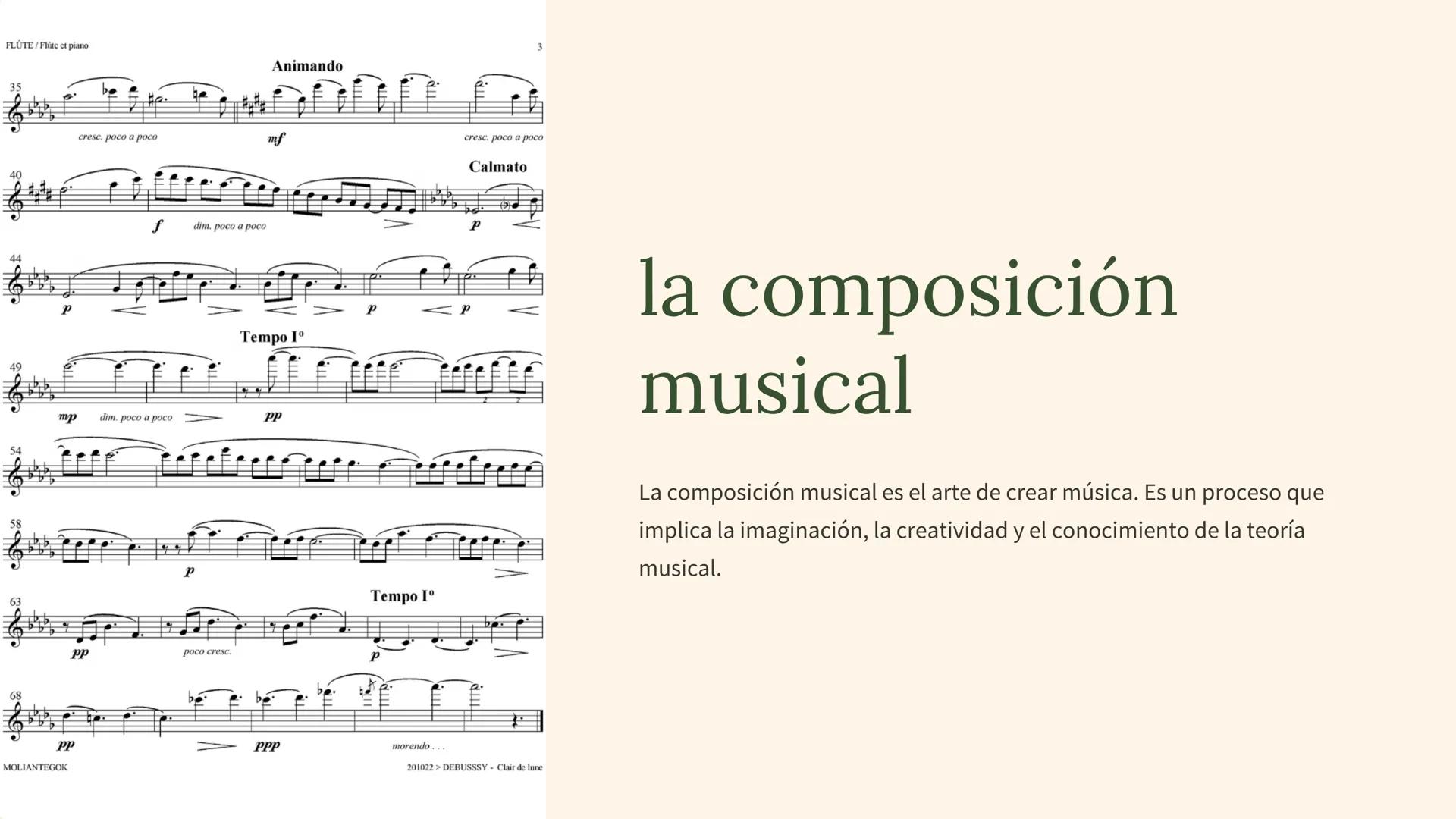 FLUTE/Flûte et piano
35
40
44
49
68
cresc. poco a poco
f
dim. poco a poco
Animando
Tempo Iº
mp
dim. poco a poco
PP
PP
MOLIANTEGOK
pp
poco cr