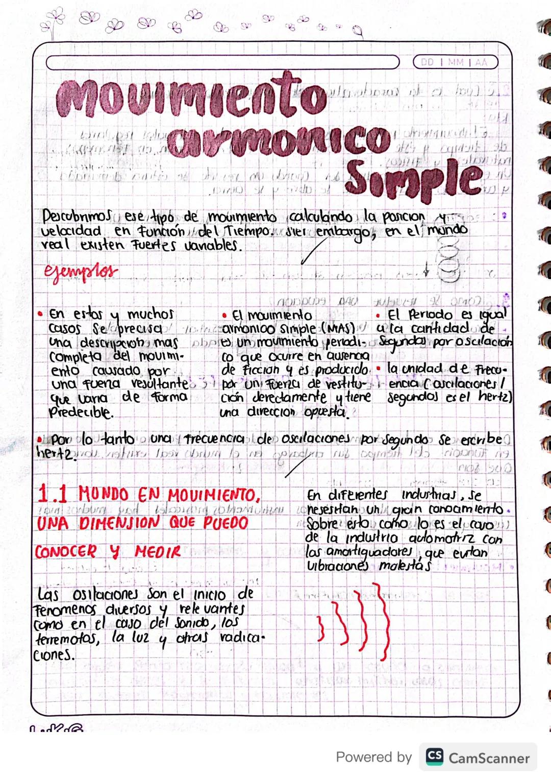 Movimiento armónico simple