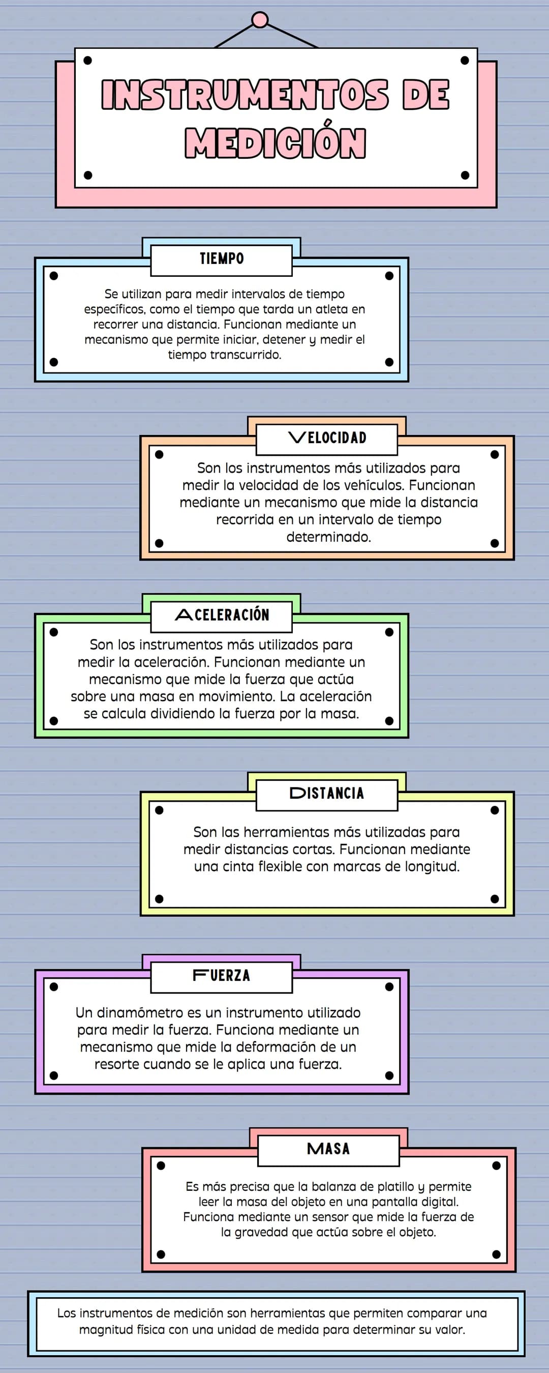 INSTRUMENTOS DE
MEDICIÓN
TIEMPO
Se utilizan para medir intervalos de tiempo
específicos, como el tiempo que tarda un atleta en
recorrer una 