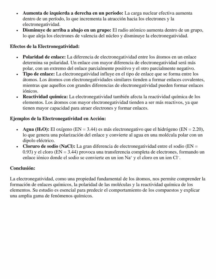 Electronegatividad: La Atracción Irresistible
de los Electrones
En el fascinante mundo de la química, donde los átomos se unen y se reordena