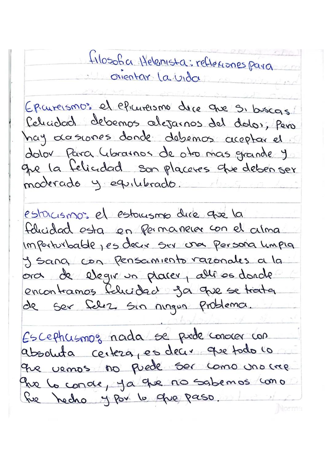 Filosofía helenistas 