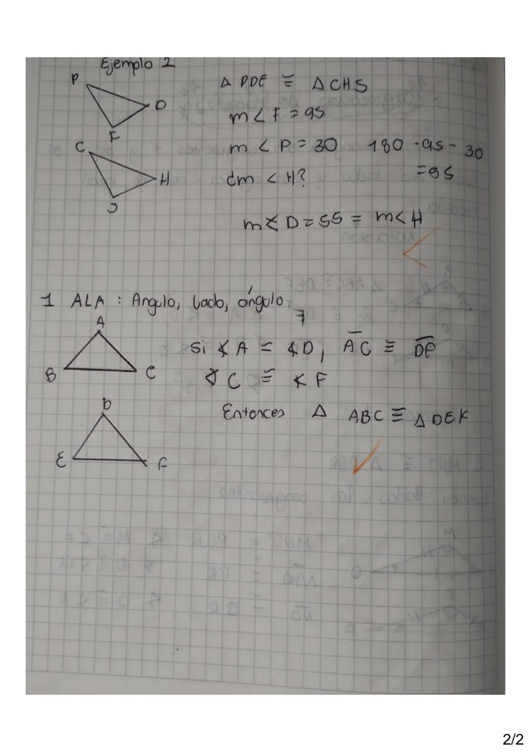 April 19th-2024
44
> Clongriencias de trangule
4+
B
Do
。 más triangulos son congruentes si solo
y
oon de igual
todos sus lados y ou angulo.
