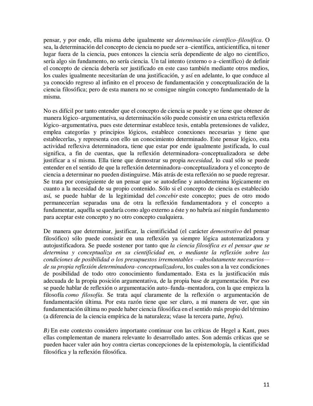 # LA RAZÓN AUTORREFLEXIVA COMO PRINCIPIO DE LA FILOSOFÍA DE
HEGEL

Mario Rojas Hernández

Para Hegel la autorreflexividad de la razón es pri