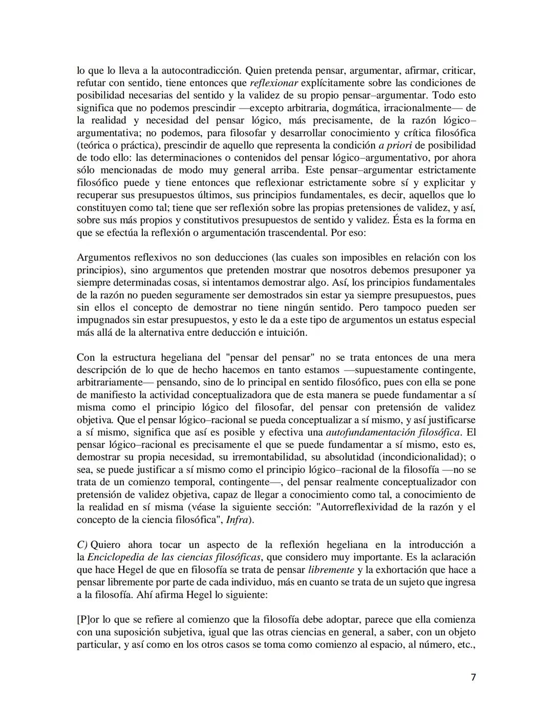 # LA RAZÓN AUTORREFLEXIVA COMO PRINCIPIO DE LA FILOSOFÍA DE
HEGEL

Mario Rojas Hernández

Para Hegel la autorreflexividad de la razón es pri
