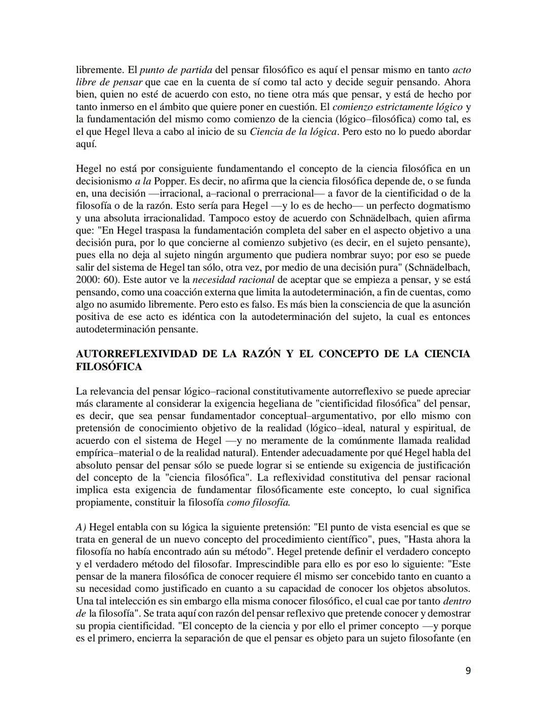 # LA RAZÓN AUTORREFLEXIVA COMO PRINCIPIO DE LA FILOSOFÍA DE
HEGEL

Mario Rojas Hernández

Para Hegel la autorreflexividad de la razón es pri
