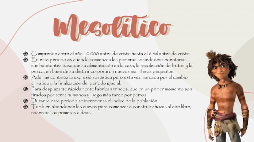 Prehistoria
La prehistoria es el período que
comprende desde la aparición de los
primeros hominidos, unos 2.500.000 años
atrás, hasta alrede