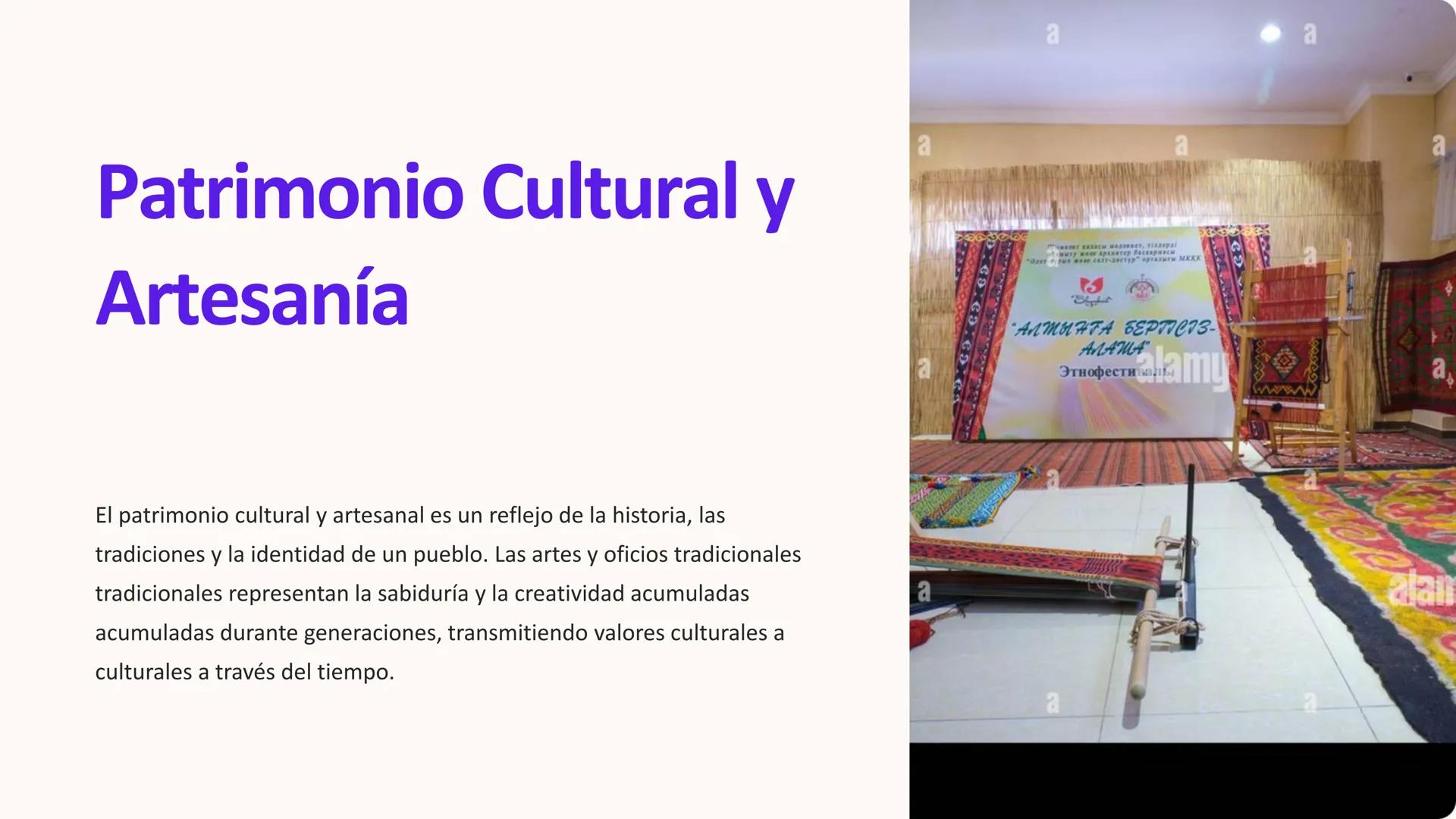 Patrimonio Cultural y
Artesanía
WENT EXEN WARE, visaepai
tury wae spastep facepack
www.c-sectyp" opraзur MEKK
عبيات
El patrimonio cultural y