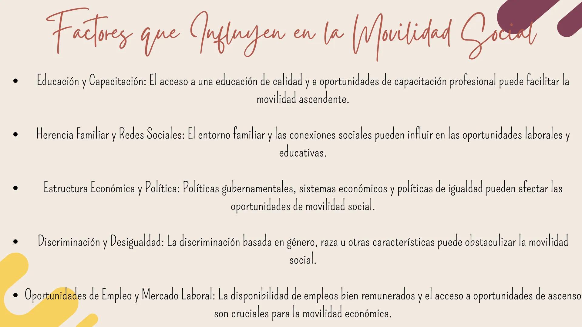 Movilidad Social ¿Qué es la Movilidad Social?
ед
La movilidad social se refiere al movimiento de individuos o grupos de
una posición social 