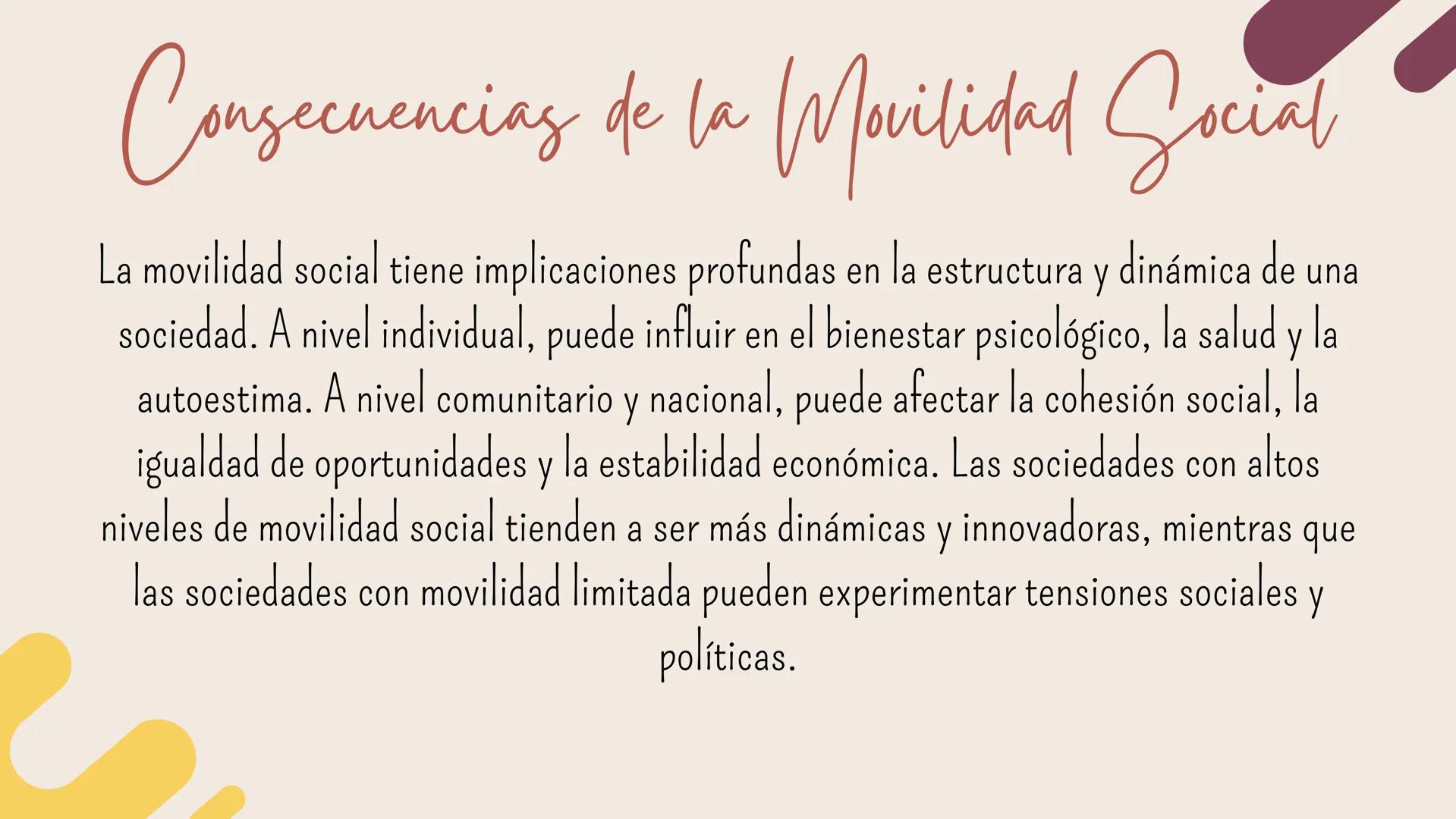 Movilidad Social ¿Qué es la Movilidad Social?
ед
La movilidad social se refiere al movimiento de individuos o grupos de
una posición social 