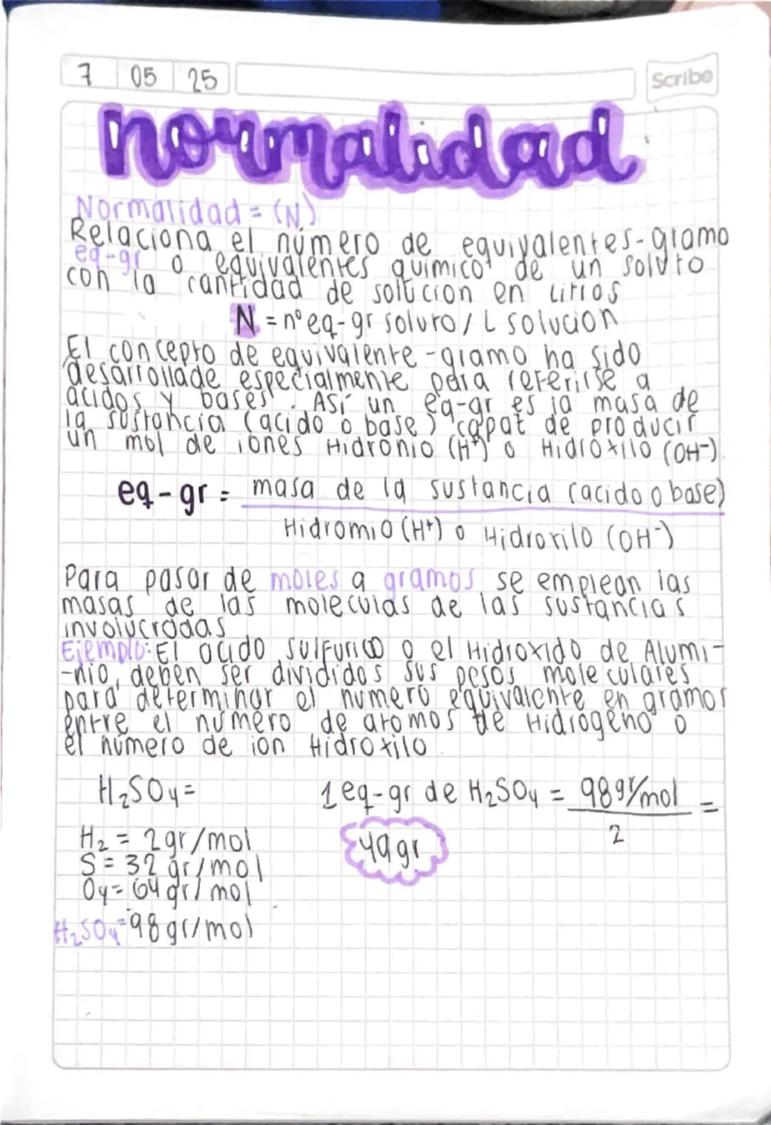 15 01 24
# Soluciones
Scribe
una solución es una mezcla Fisicamente nomogénea
Formada por dos o más sustancias que reciben el nombre
de solv