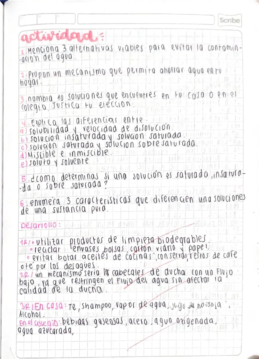 15 01 24
# Soluciones
Scribe
una solución es una mezcla Fisicamente nomogénea
Formada por dos o más sustancias que reciben el nombre
de solv