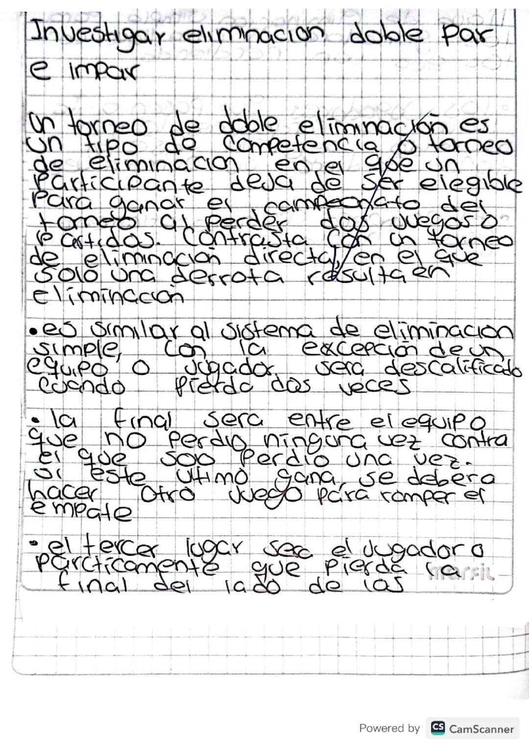 Eliminación doble par e impar