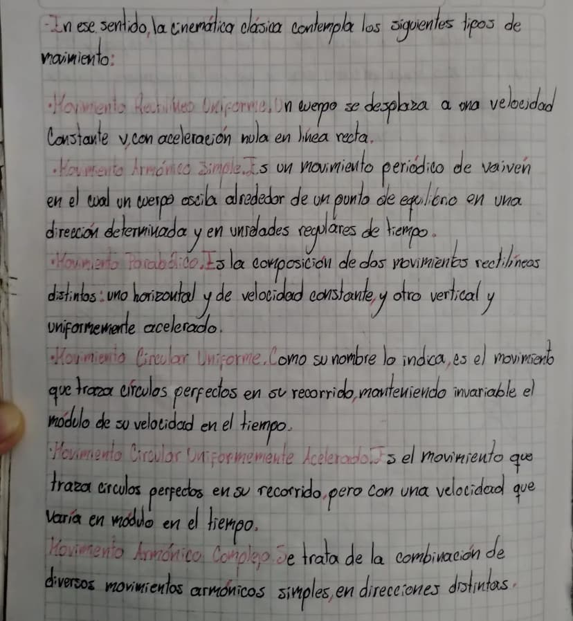 Que Es Il Movimiento?
mairienta & cambio de posición
en un determinado
In física se entiende por
que experimentar un cuerpo en el espacio en