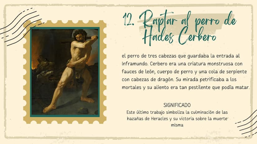 LOS DOCE TRABAJOS DE
Hércules
15
Marzo 2024 Contexto Histórico
Heracles quien fue producto de una infedelidad
entre el Dios zeus y la mortal
