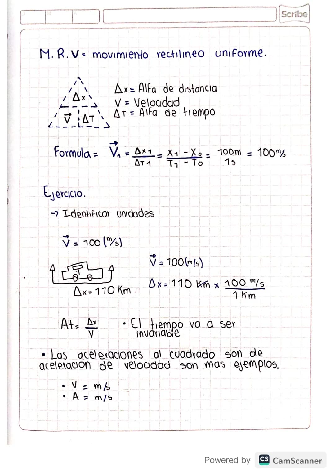 movimiento rectilíneo uniforme