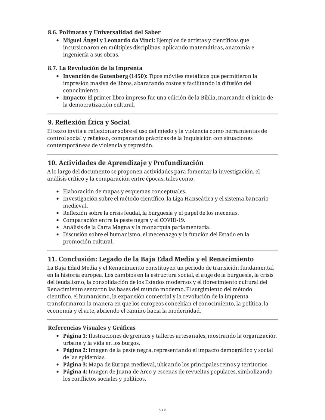 Resumen Integral: La Baja Edad Media, el Renacimiento y la
Configuración de la Modernidad en Europa
1. Introducción: Contexto y Objetivo
El 