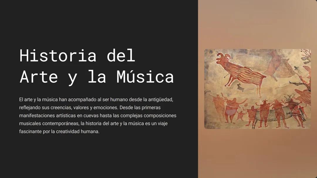 Historia del Arte y la Música