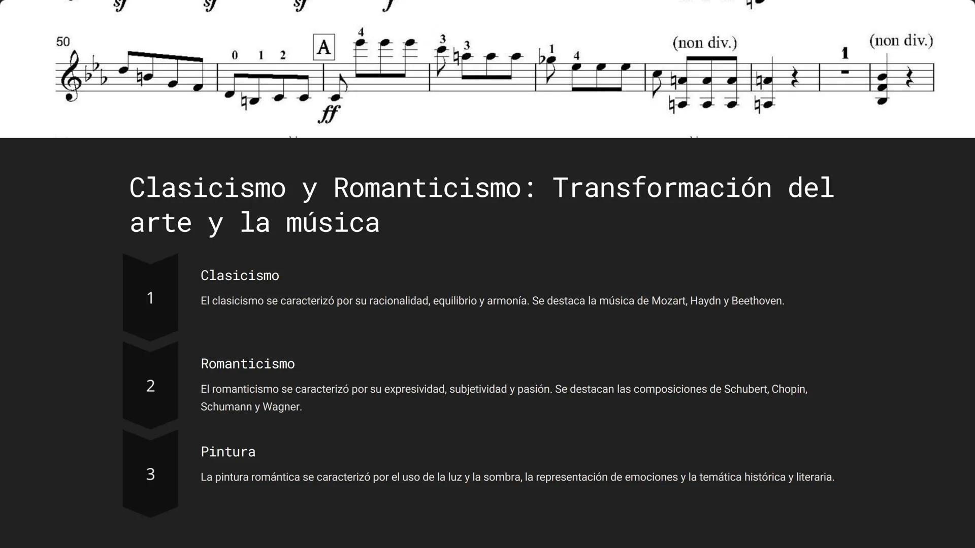 # Historia del
Arte y la Música

El arte y la música han acompañado al ser humano desde la antigüedad,
reflejando sus creencias, valores y e