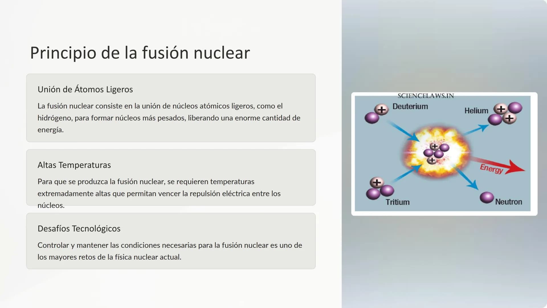 Física nuclear: Estructura del
núcleo atómico, fisión y fusión
nuclear, aplicaciones de la física
nuclear
La física nuclear es una fascinant