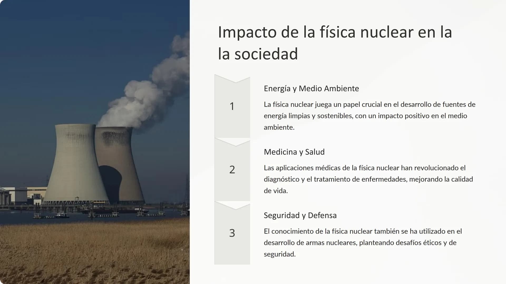 Física nuclear: Estructura del
núcleo atómico, fisión y fusión
nuclear, aplicaciones de la física
nuclear
La física nuclear es una fascinant