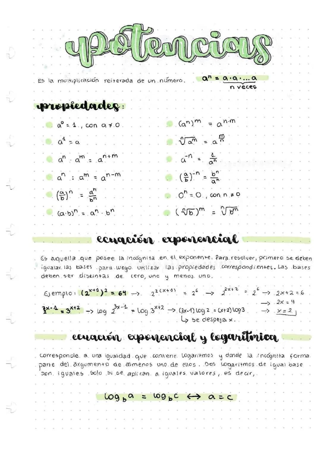MATEMATICAS: POTENCIAS 