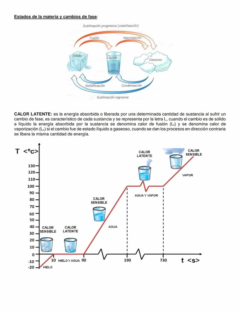 Equilibrio térmico: cuando los objetos están en contacto térmico alcanzan la misma temperatura, ya no fluye
calor entre ellos y se dice que 