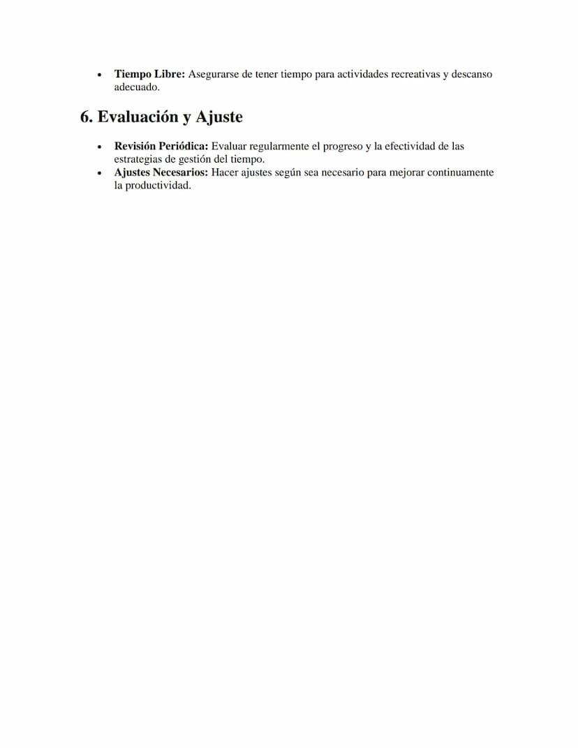Gestión del Tiempo y Productividad
APUNTES//
1. Importancia de la Gestión del Tiempo
•
•
Definición: La gestión del tiempo es el proceso de 