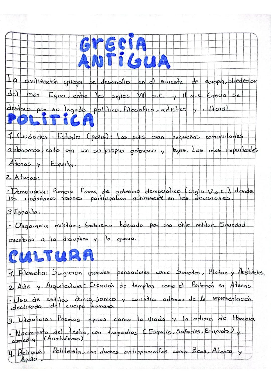 # Grecia
ANTIGUA
La civilización griega se desarrollo en el sureste de europa, alrededor
del mar Egeo, entre los siglos Villa.c. y 1) a.c. G