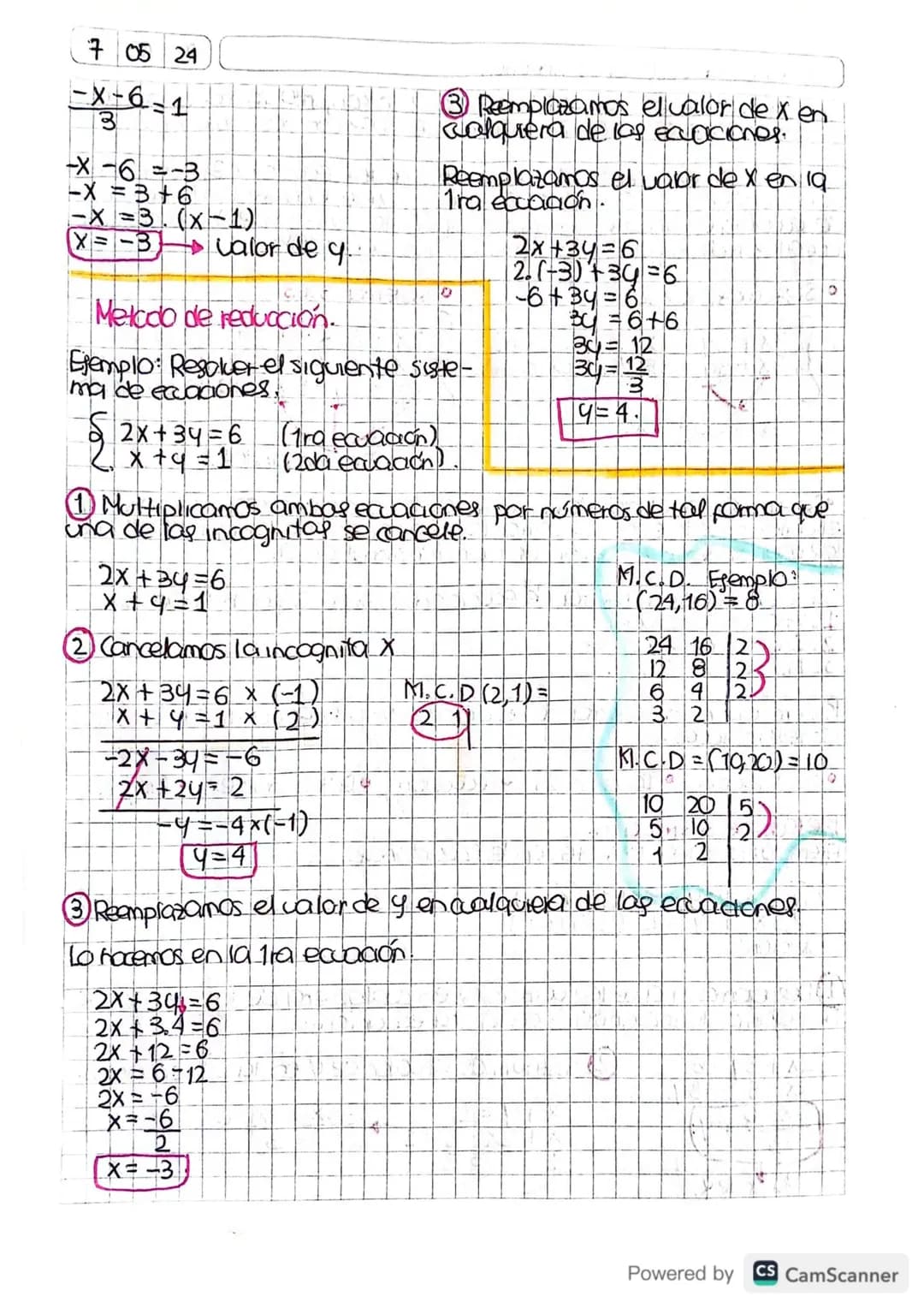 Sistemas deeaquaciones lineales.
7 05 24
Un sistema de ecuaciones lineales es un conjunto formado pordos.
o más ecuaciones lineales, cada un