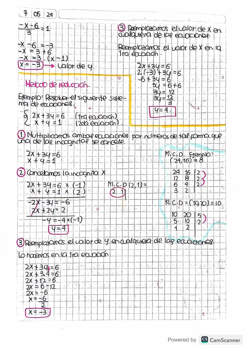 Sistemas deeaquaciones lineales.
7 05 24
Un sistema de ecuaciones lineales es un conjunto formado pordos.
o más ecuaciones lineales, cada un