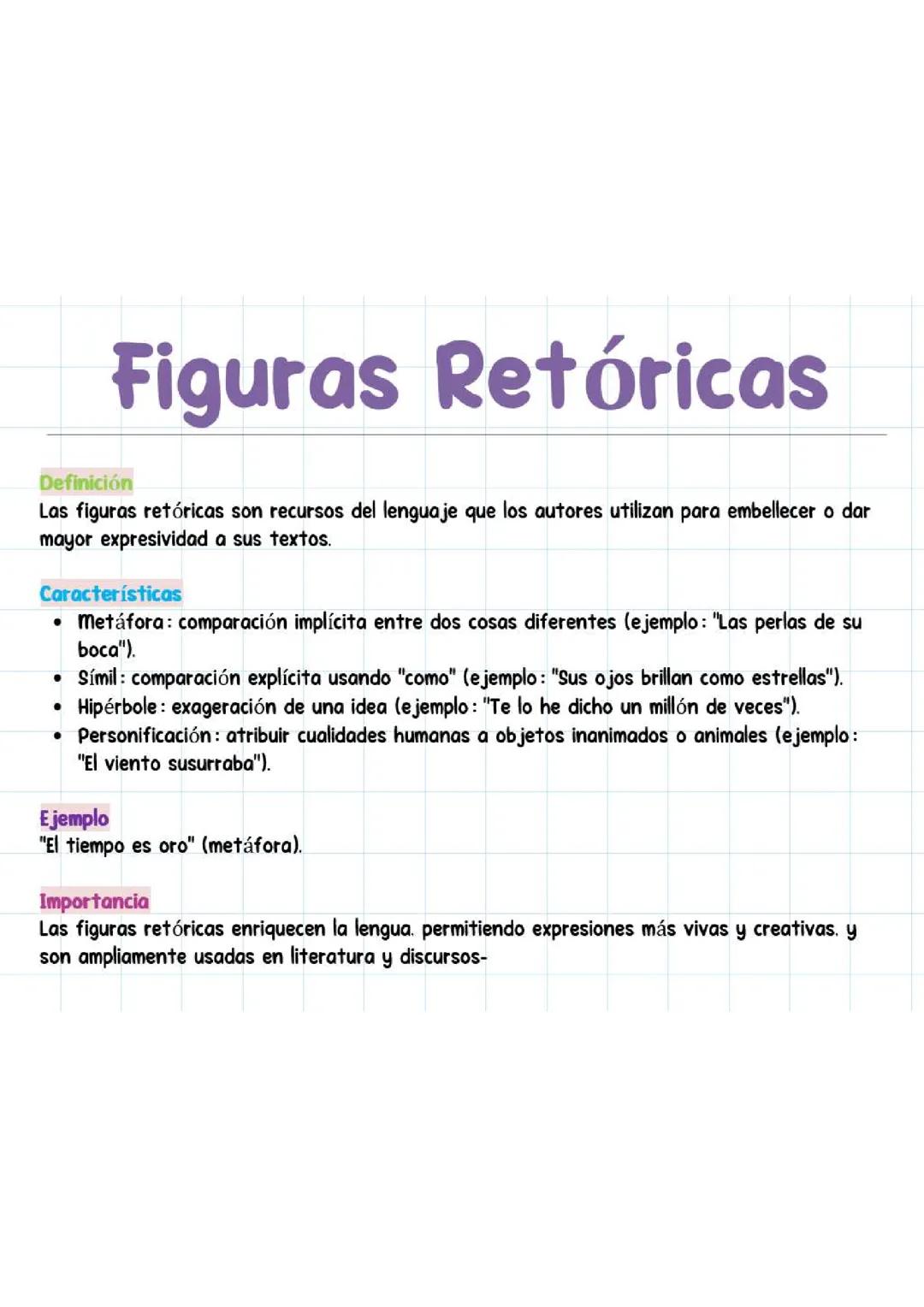 Figuras Retóricas: Definición y Ejemplos Fáciles