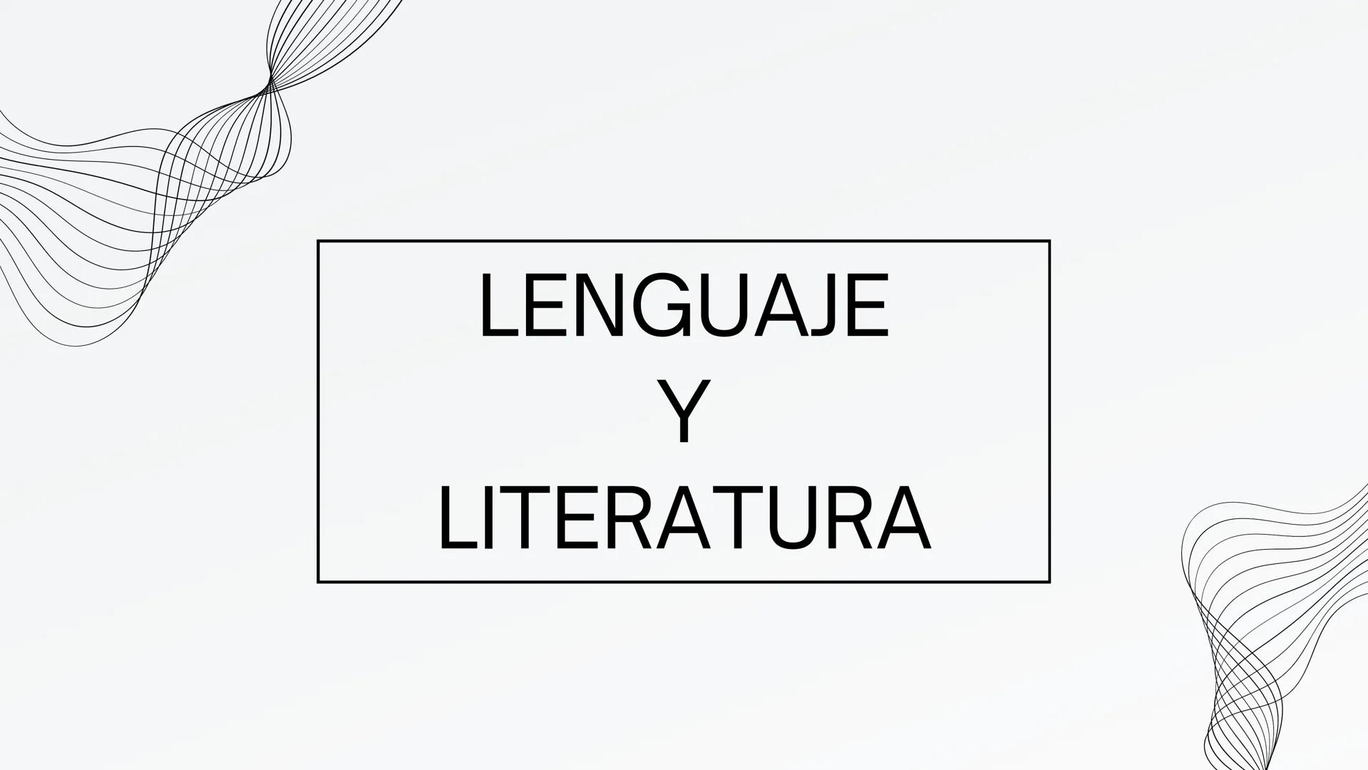 LENGUAJE
Y
LITERATURA ¿Qué es el lenguaje?
El lenguaje es un sistema de comunicación que
utiliza símbolos, sonidos y reglas gramaticales
par