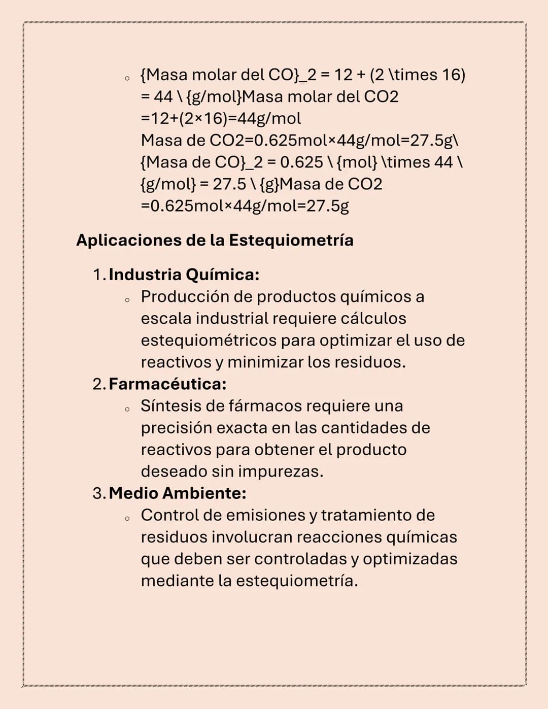 ESTEQUIOMETRÍA
La estequiometría es la rama de la química que
estudia las relaciones cuantitativas entre los
reactivos y productos en una re