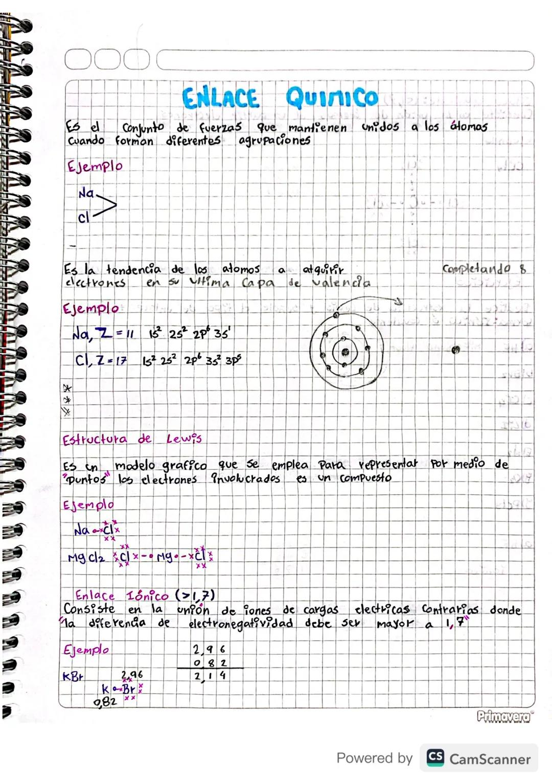 Es el
ENLACE
QUINICO
Conjunto de fuerzas que mantienen unidos a los átomos
Cuando forman diferentes agrupaciones
Ejemplo
Na.
Cl
Es la tenden