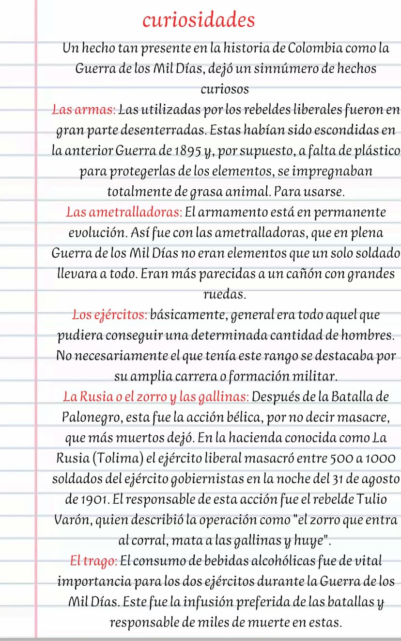 La guerra de los mil días
El 17 de octubre de 1899, se dio el conflicto bélico declarado
mas devastador de la historia de Colombia. una guer