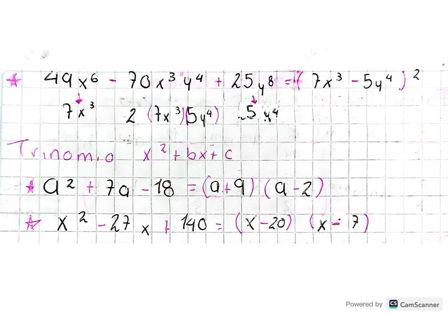 Factorizacioni
Factor Comun:
3
☆
an 6n+1 6 9²n bn+2 12
antz
7
14
21
3
7
+.
Diferencia de cuadrados:
킄 aniboom (1-2 anb'
4 a 3 b
b-n-
3
-
aan