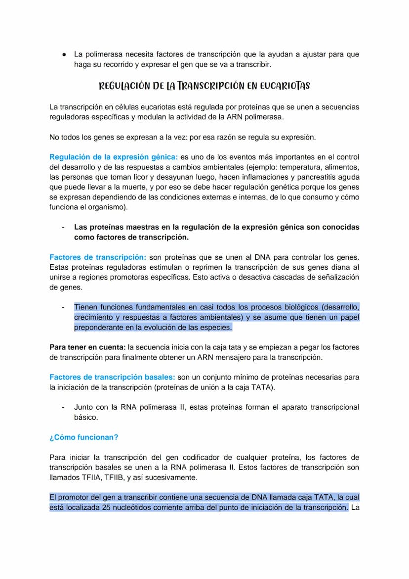 TRANSCRIPCIÓN Y TRADUCCIÓN
Transmisión de la información genética
Replicación
DNA
Transcripción
molde
ADN
dntps
Ribonucleotidos
NTPS
ADN
exp
