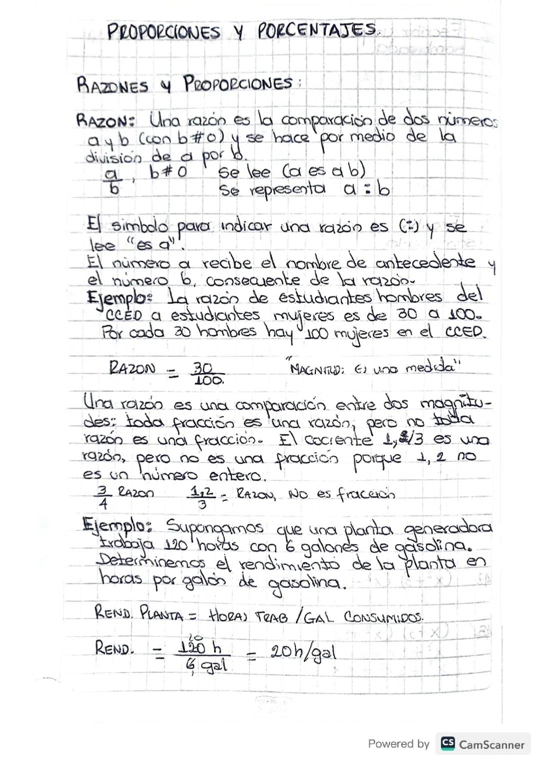 PROPIEDADES Y PORCENTAJES