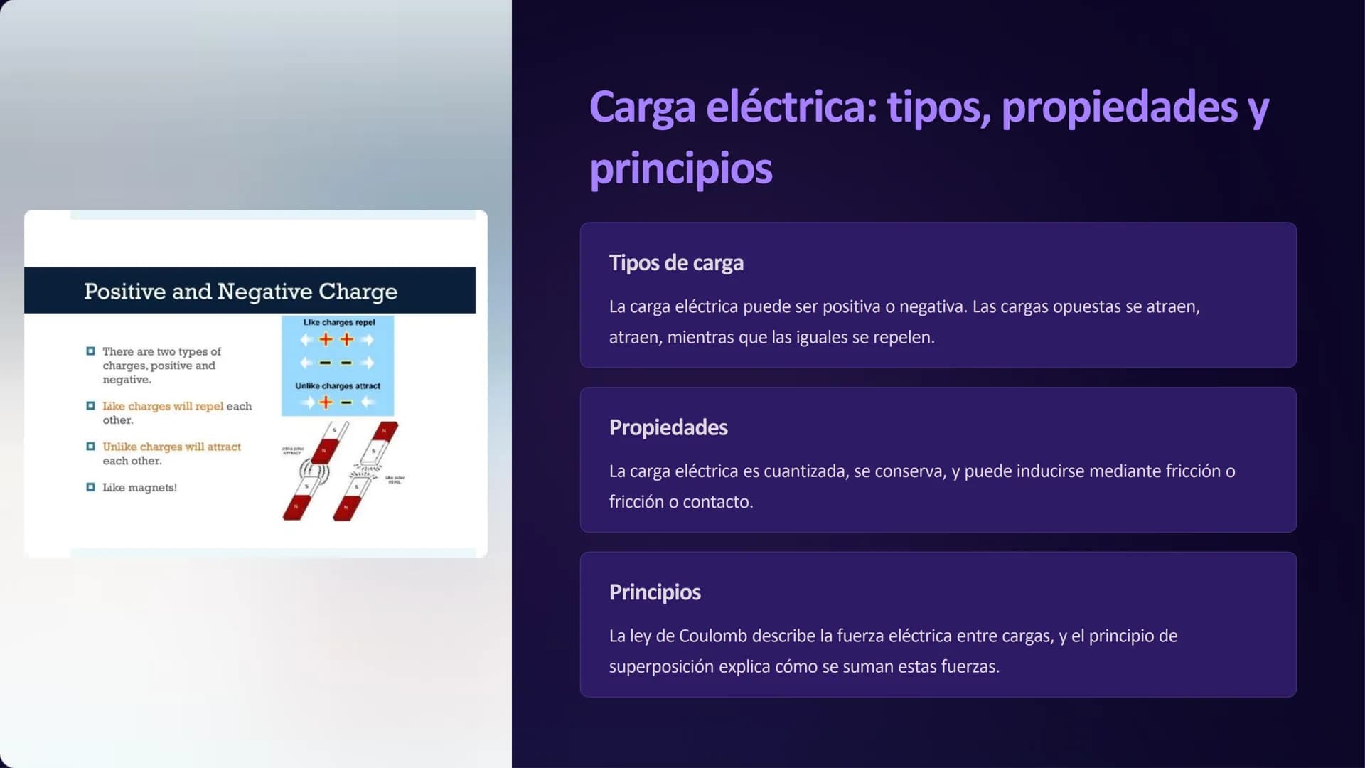 la electricidad y el
magnetismo
La electricidad y el magnetismo son dos fenómenos fundamentales de la
fundamentales de la física que están í