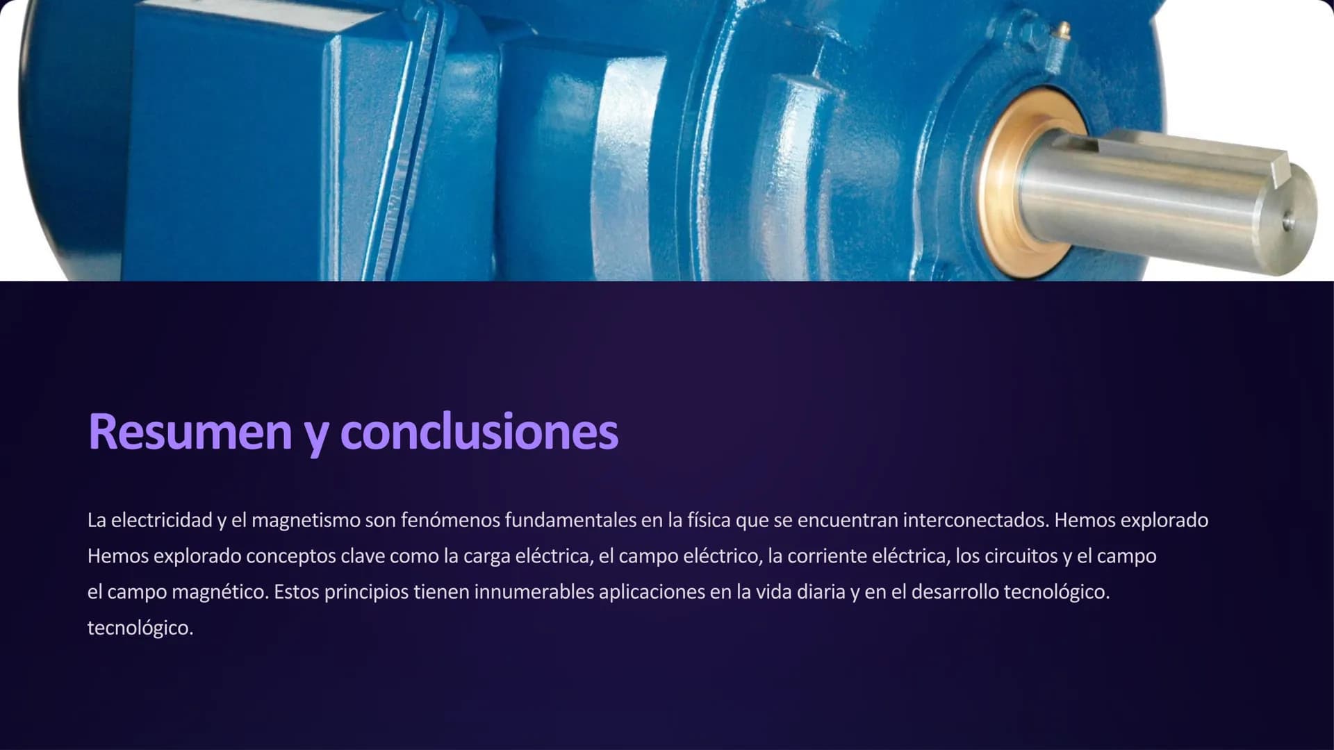 la electricidad y el
magnetismo
La electricidad y el magnetismo son dos fenómenos fundamentales de la
fundamentales de la física que están í