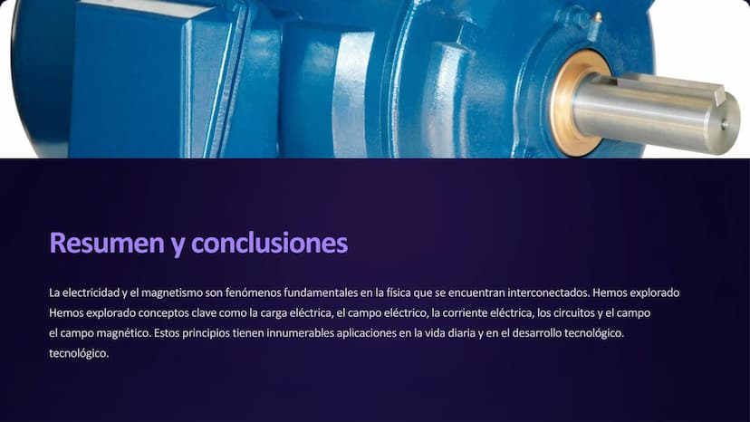 la electricidad y el
magnetismo
La electricidad y el magnetismo son dos fenómenos fundamentales de la
fundamentales de la física que están í