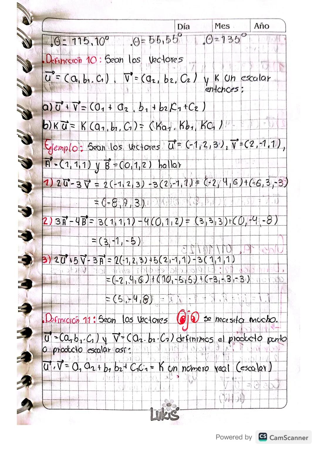 e
O
1281
Clase 17. 23-10-2023
Se
Vectores En El Espacio,
Un Vector geometrico es un segmento rectilineo, dirigido
que tiene 3 caracteristica