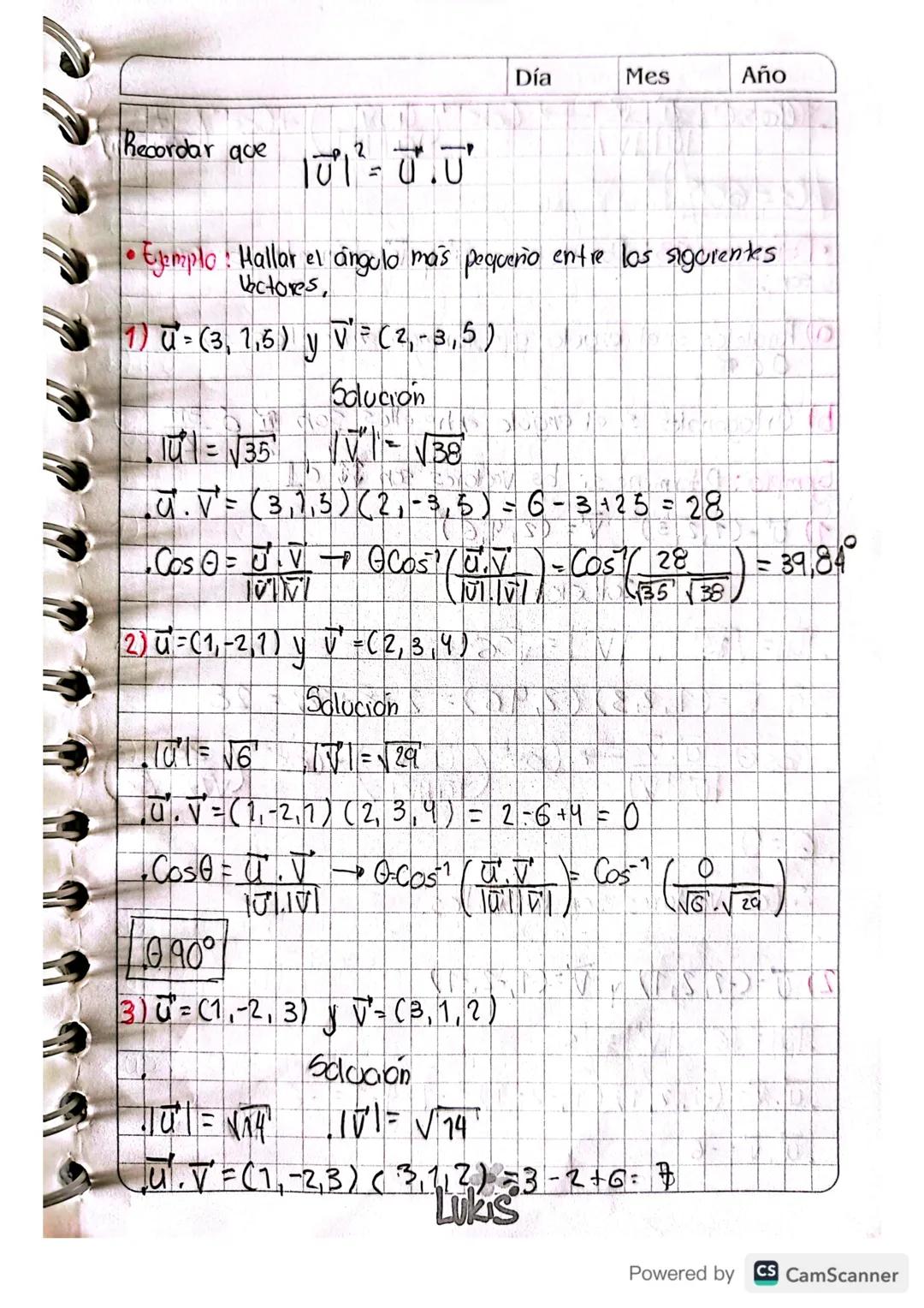 e
O
1281
Clase 17. 23-10-2023
Se
Vectores En El Espacio,
Un Vector geometrico es un segmento rectilineo, dirigido
que tiene 3 caracteristica
