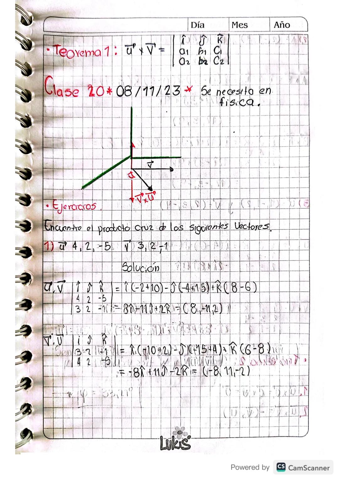 e
O
1281
Clase 17. 23-10-2023
Se
Vectores En El Espacio,
Un Vector geometrico es un segmento rectilineo, dirigido
que tiene 3 caracteristica