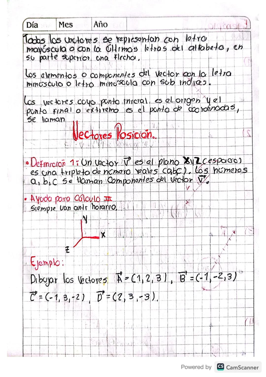 e
O
1281
Clase 17. 23-10-2023
Se
Vectores En El Espacio,
Un Vector geometrico es un segmento rectilineo, dirigido
que tiene 3 caracteristica