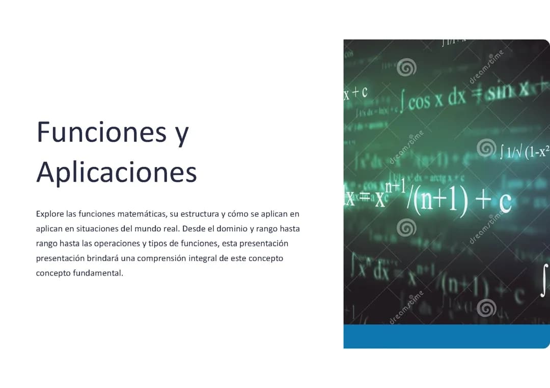 Funciones y Aplicaciones: 