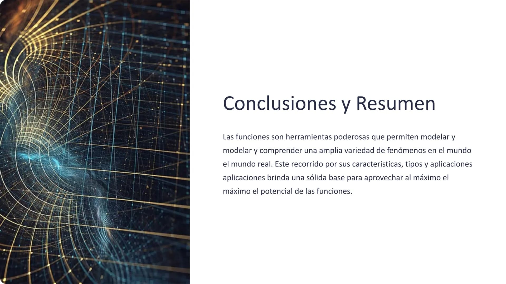 Funciones y
Aplicaciones
Explore las funciones matemáticas, su estructura y cómo se aplican en
aplican en situaciones del mundo real. Desde 