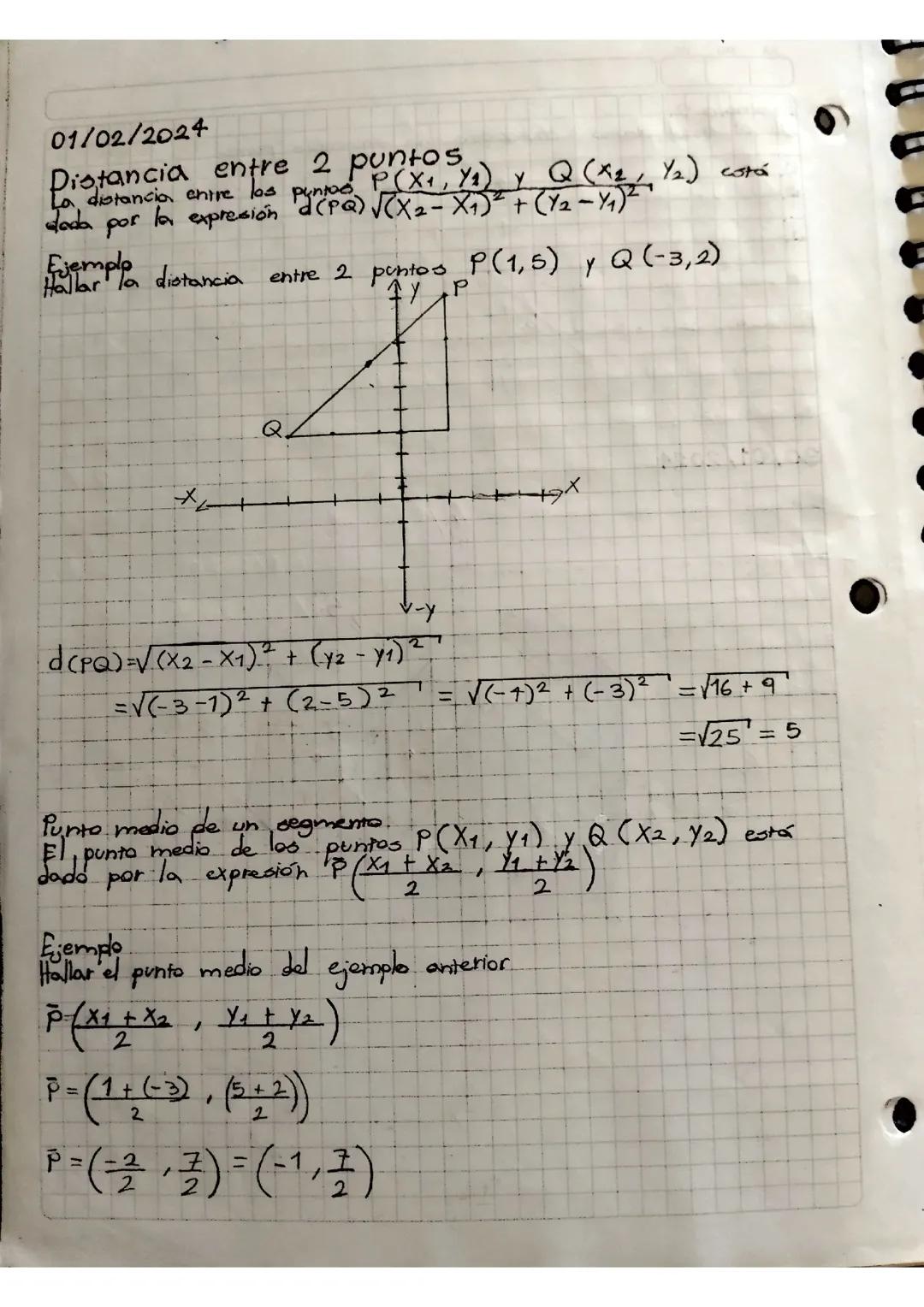 Distancia entre 2 puntos 