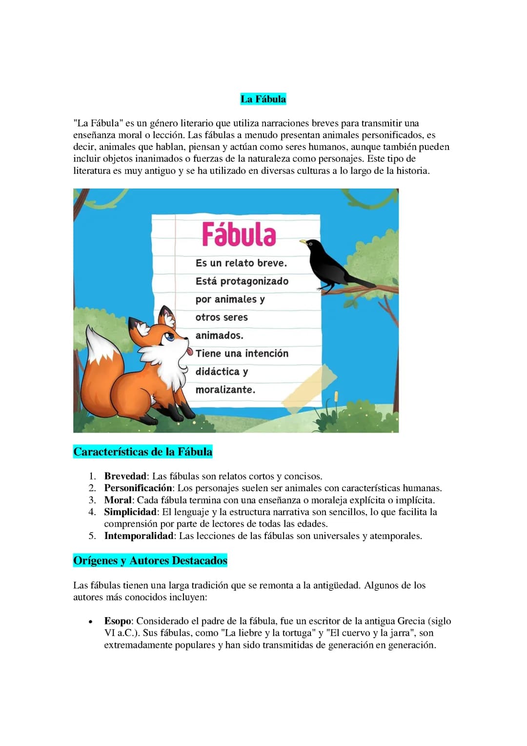 La fabula