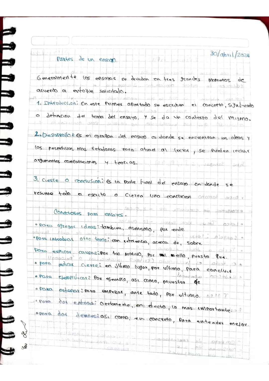 Partes de un ensayo 